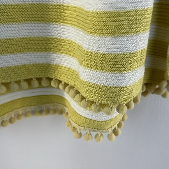 Soft Surroundings Striped PomPom Long Sleeve Top, S - Picture 4 of 10